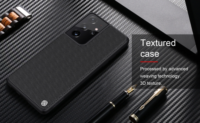 Ốp Lưng Samsung Galaxy S21 Ultra Dạng Vải Hiệu Nillkin TexTured được làm bằng chất liệu nhựa cao cấp dạng vải,họa tiết carô nhuyễn siêu sang chảnh.